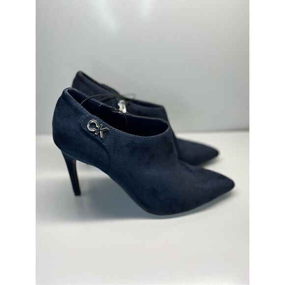 Calvin Klein KChally Ankle Boots, Women's Size 10M, Blue Booties Heels (G7) - Picture 2 of 11